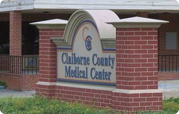 Claiborne County Medical Center sign.